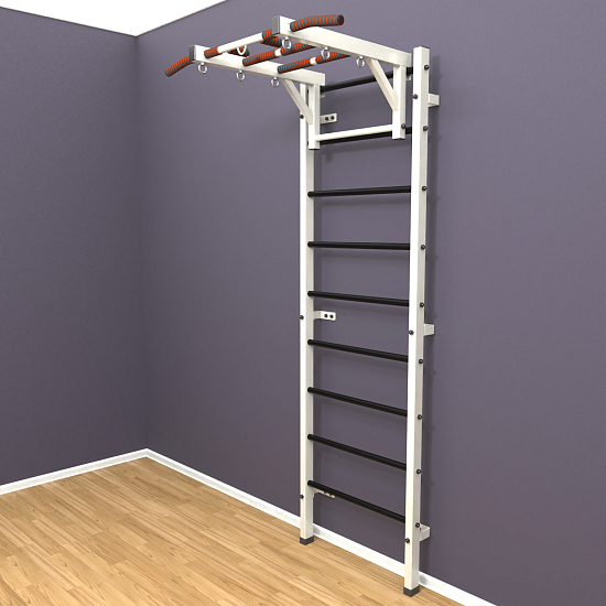 картинка Шведская стенка "LittleSport" Long (белый*черный) от магазина Лазалка