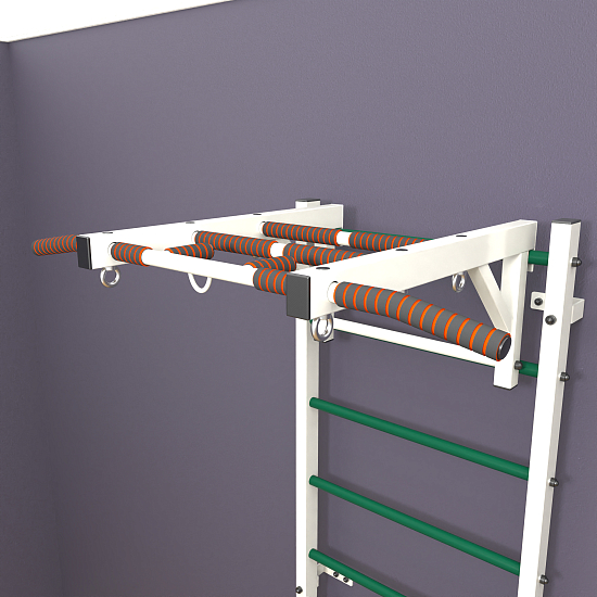 картинка Шведская стенка "LittleSport" Long (белый*зеленый) от магазина Лазалка