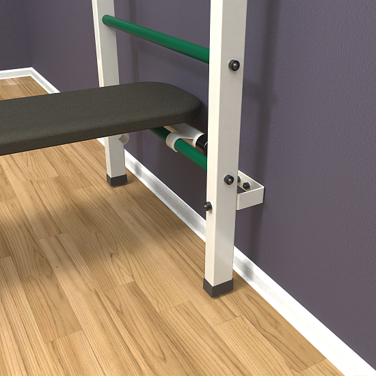 картинка Шведская стенка "LittleSport" Long 3.0 (белый*зеленый) от магазина Лазалка