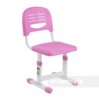 Растущая парта и стул FunDesk Cantare Pink (Розовый)