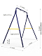 картинка Одиночные Качели  Rokids УДК-2.01  ( ультрамарин ) от магазина Лазалка