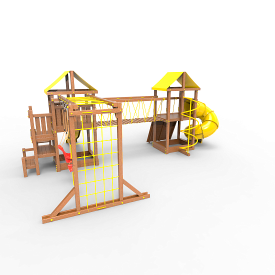 Детская площадка Пикник «Оптимус» Кракен с винтовой трубой