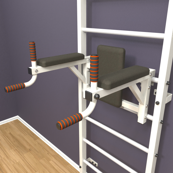 Шведская стенка «LittleSport» White Pull-Up 2.0 белые ступени