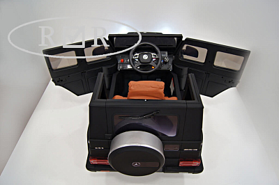 Электромобиль детский RiverToys Mercedes-Benz G63 (черный матовый) с дистанционным управлением