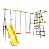 Детский спортивный комплекс для дачи ROMANA Богатырь Плюс - 2 (желтый/серый)