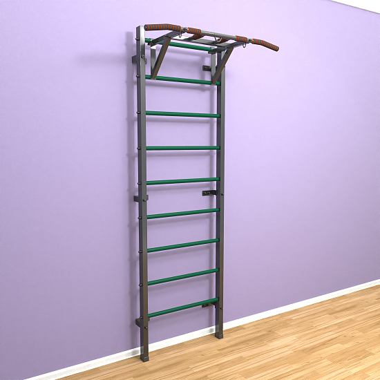 картинка Шведская стенка "LittleSport" Pull-Up (черный*зеленый) от магазина Лазалка