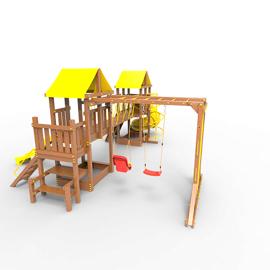 Детская площадка Пикник «Оптимус» Кракен с винтовой трубой