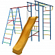 картинка Детский спортивный комплекс для дачи  "Вертикаль  А+П" с горкой от магазина Лазалка