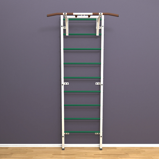 картинка Шведская стенка "LittleSport" Pull-Up (белый*зеленый) от магазина Лазалка