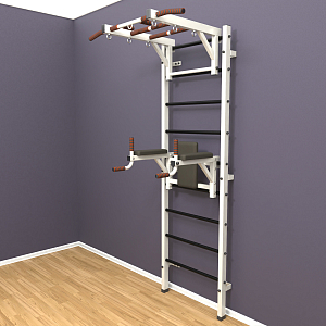 Шведская стенка "LittleSport" Long 2.0 (белый*черный)