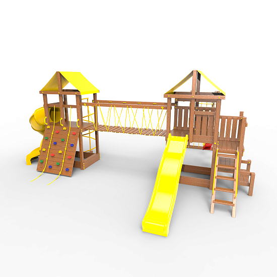 Детская площадка Пикник «Оптимус» Кракен с винтовой трубой