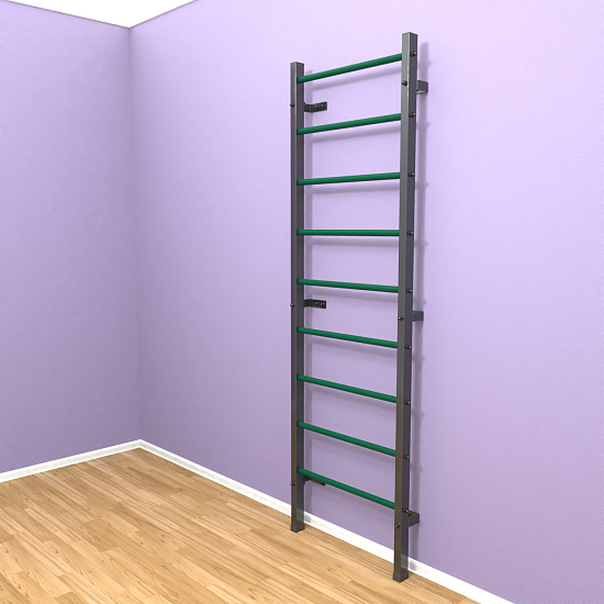 картинка Шведская стенка "LittleSport" (черный*зеленый) от магазина Лазалка