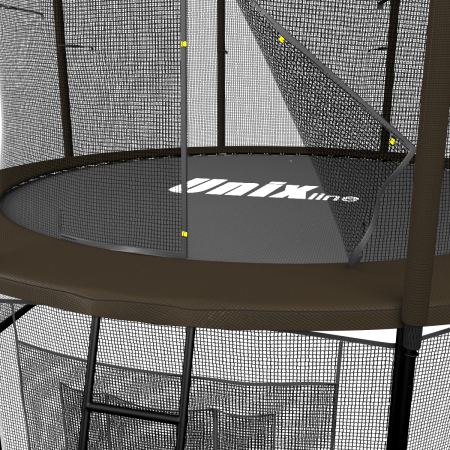 Батут UNIX line 12 ft Black&Brown (inside)