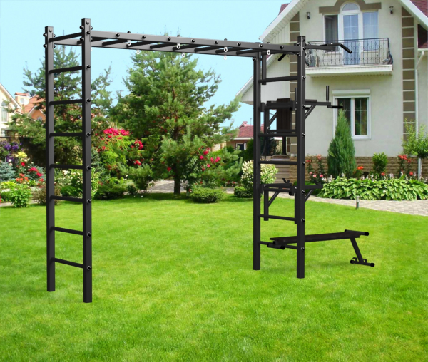 картинка Уличная шведская стенка Sv Sport рукоход У511 (Турник/Брусья/Стойка/Скамья) от магазина Лазалка