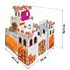 картинка Картонный домик-раскраска "Рыцарский замок" от магазина Лазалка