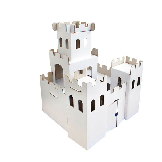 картинка Картонный домик-раскраска "Рыцарский замок" от магазина Лазалка