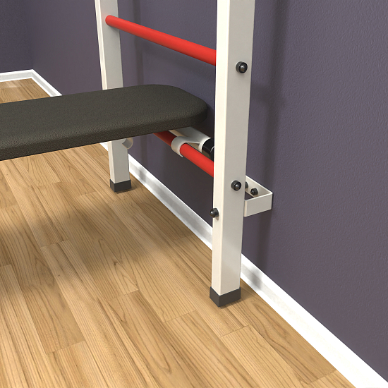 картинка Шведская стенка "LittleSport" Long 3.0 (белый*красный) от магазина Лазалка