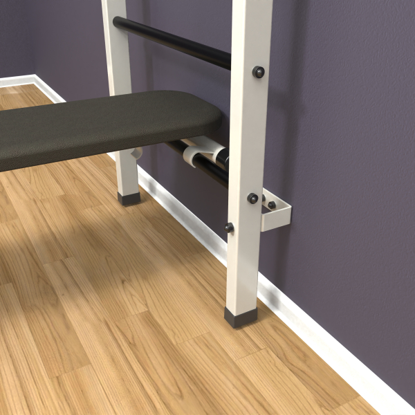 Шведская стенка «LittleSport» White Long 3.0 черные ступени