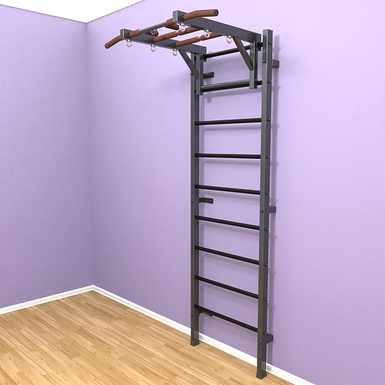 картинка Шведская стенка "LittleSport" Long (черный*черный) от магазина Лазалка