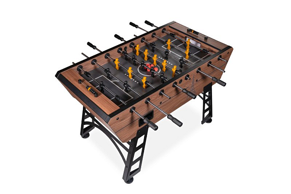 картинка Игровой стол - футбол "Eiffel" (151х75,5х90см) коричнево-черный от магазина Лазалка