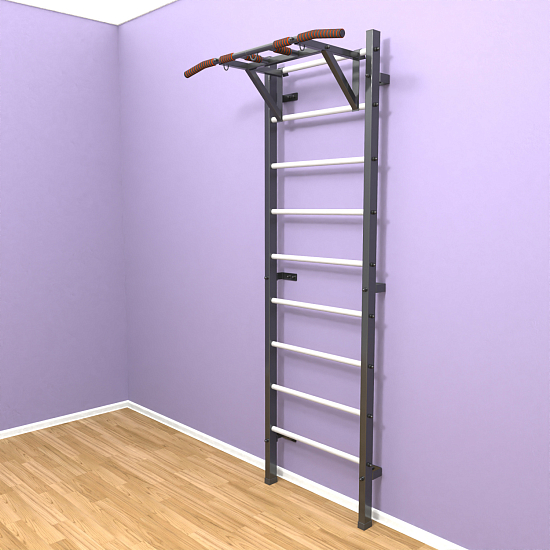 картинка Шведская стенка "LittleSport" Pull-Up (черный*белый) от магазина Лазалка