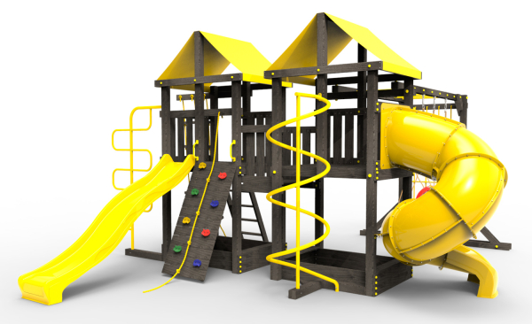 Детская площадка Пикник "Блэк" Пацифик Лайт с винтовой трубой