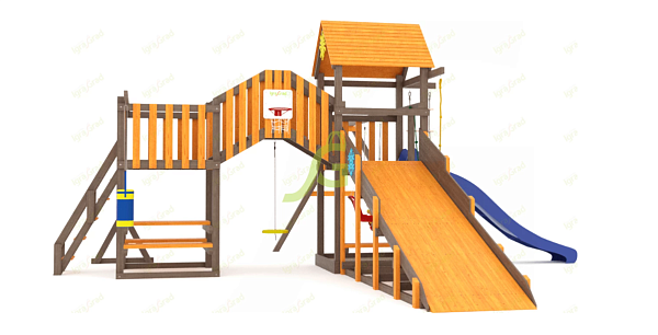 картинка Всесезонная площадка IgraGrad С Мостик 1 SF1 от магазина Лазалка