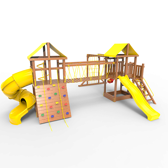 Детская площадка Пикник «Оптимус» Кракен с винтовой трубой
